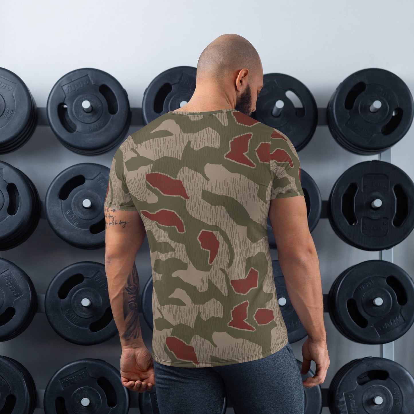 German Sumpfmuster BGS CAMO Mens Athletic T-shirt - T-Shirts