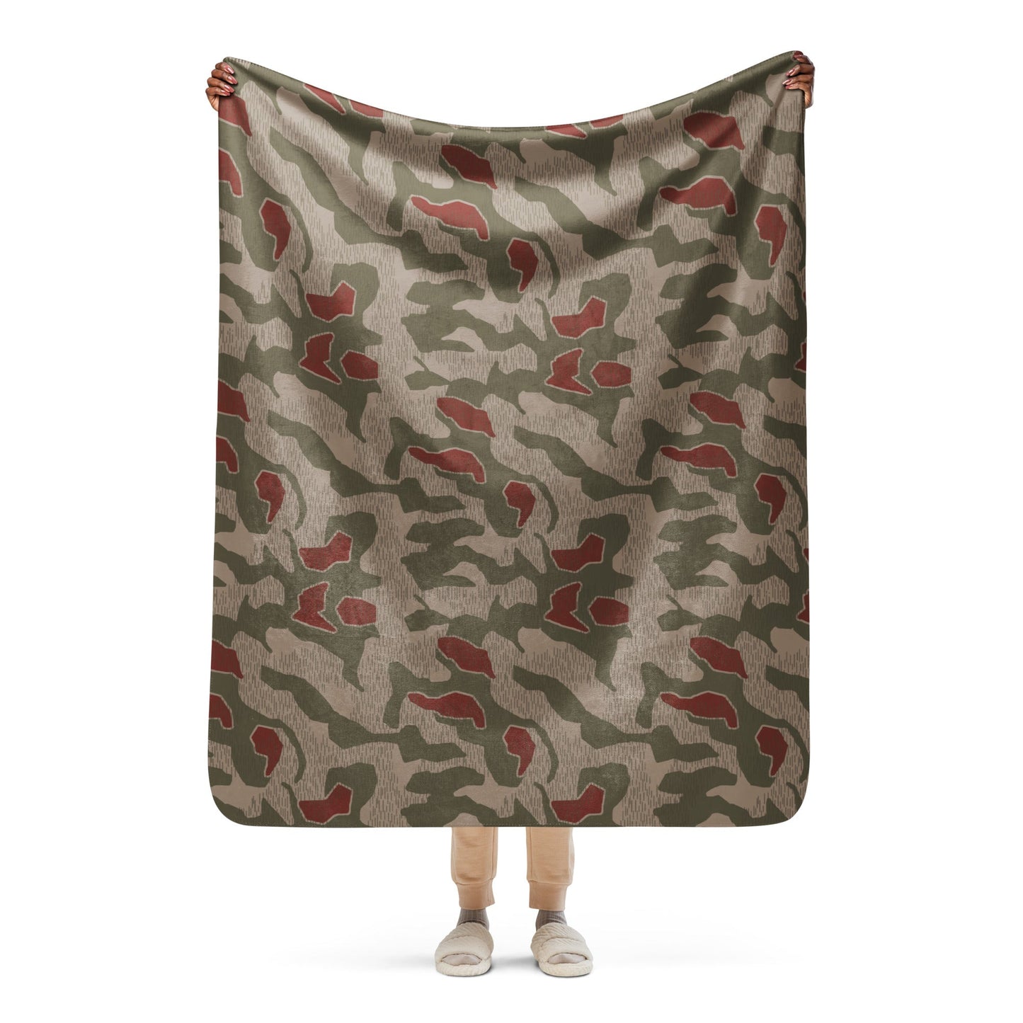 German Sumpfmuster BGS CAMO Sherpa blanket - 50″×60″ - Blankets