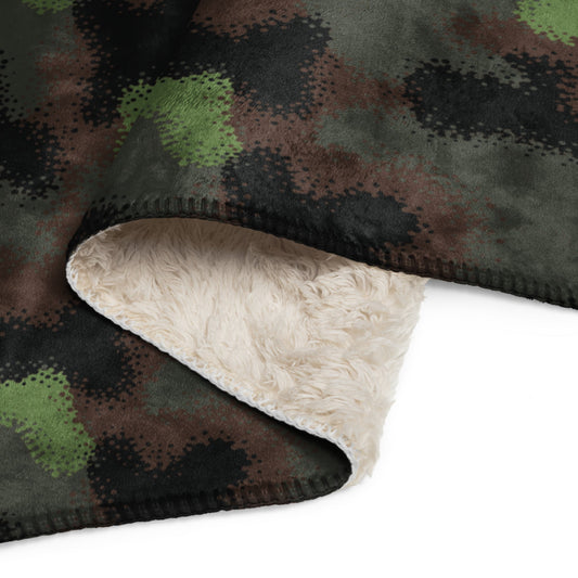German Truppenversuch Punkttarnmuster CAMO Sherpa blanket - Blankets