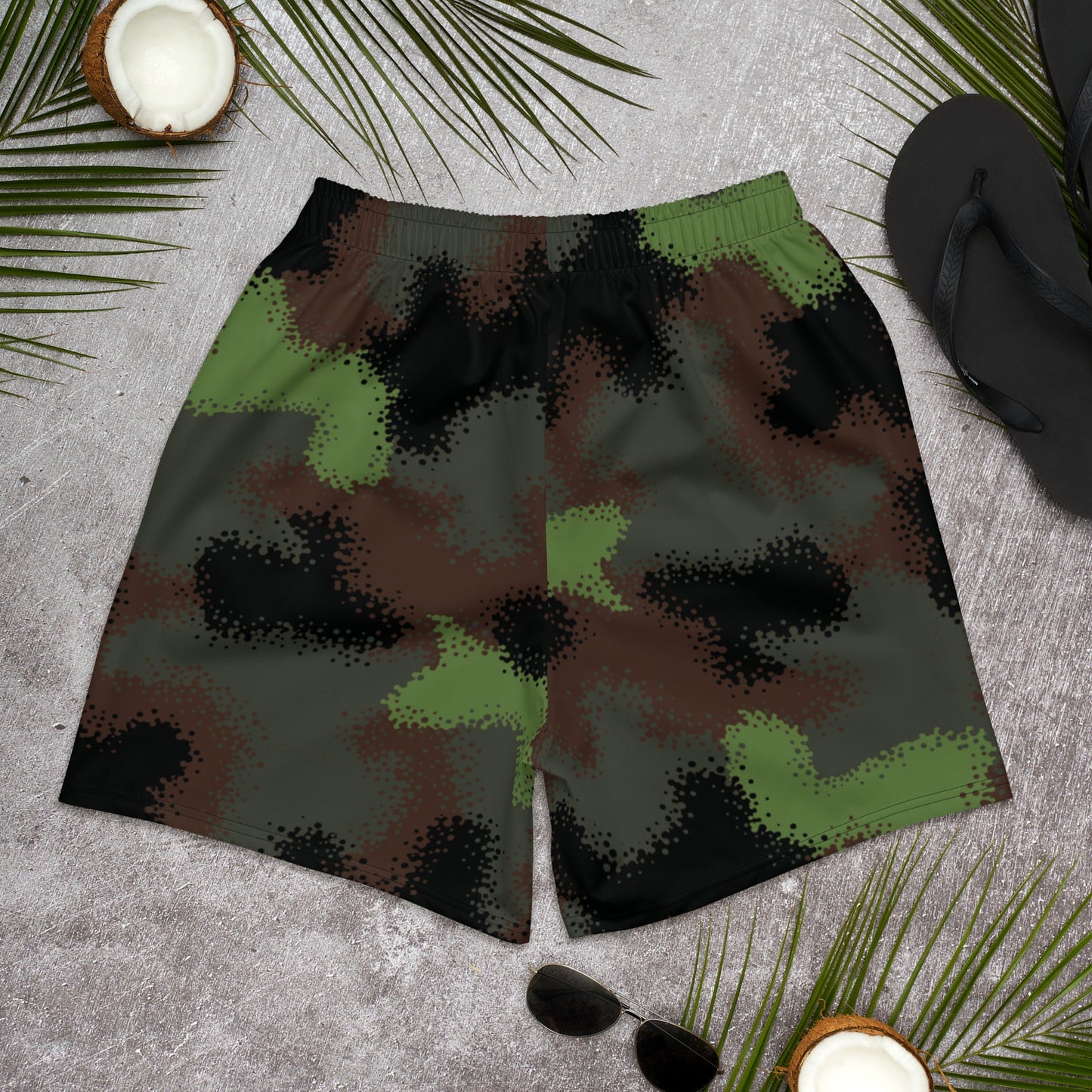 German Truppenversuch Punkttarnmuster CAMO Unisex Athletic Long Shorts