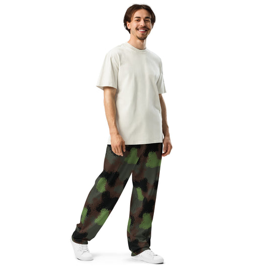 German Truppenversuch Punkttarnmuster CAMO Wide-leg joggers - Joggers