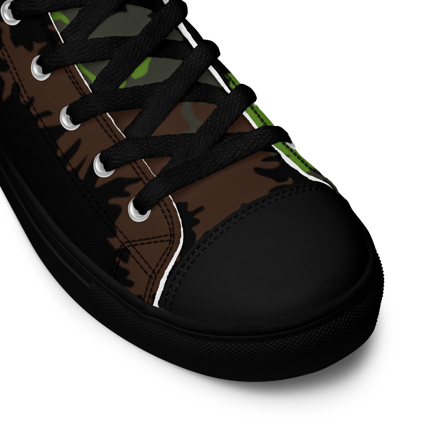 German Truppenversuch Sagezahnmuster CAMO Mens high top canvas shoes - High Top Canvas Shoes
