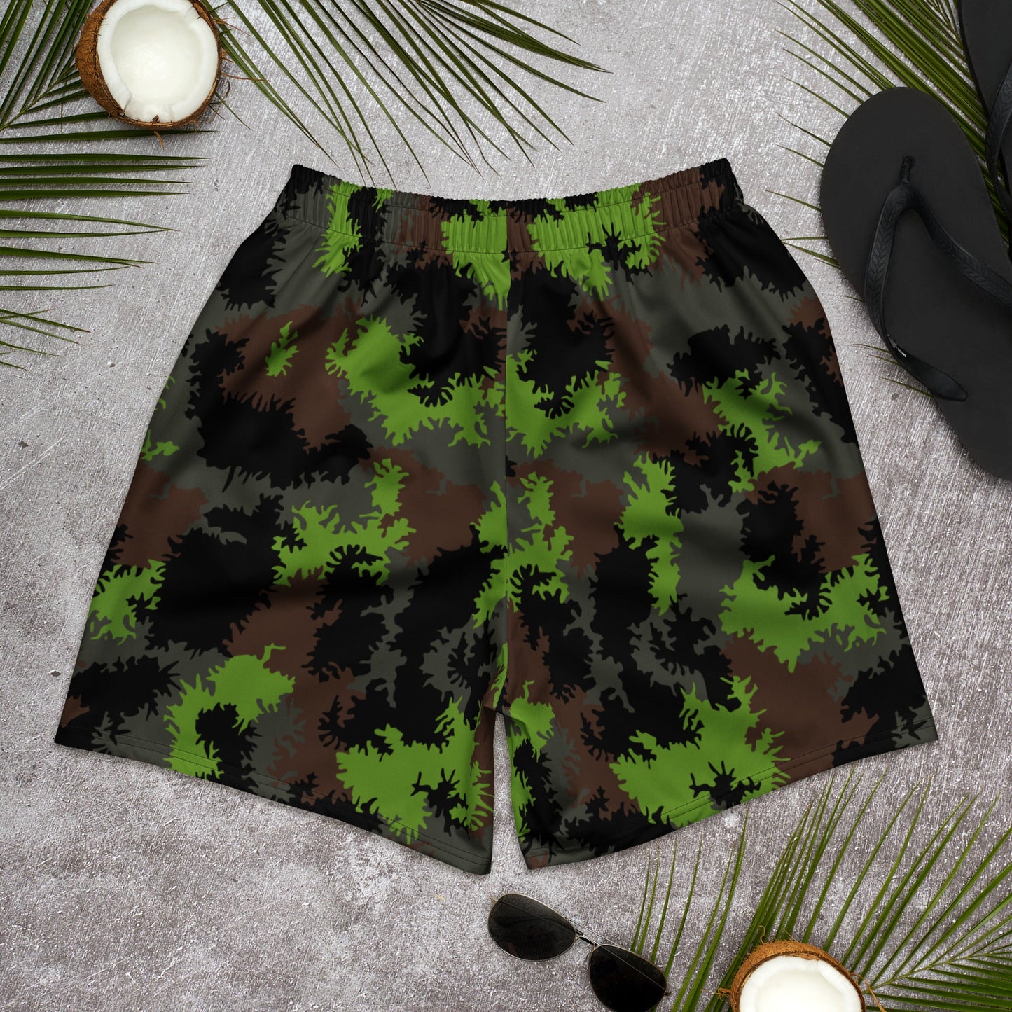 German Truppenversuch Sagezahnmuster CAMO Unisex Athletic Long Shorts
