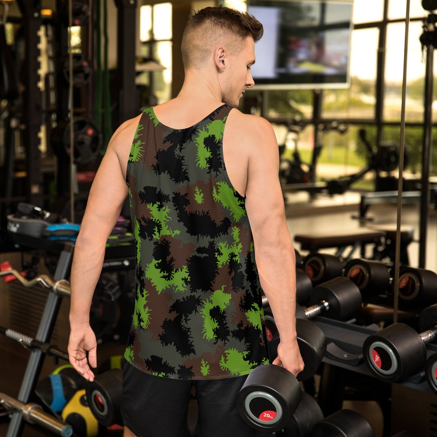 German Truppenversuch Sagezahnmuster CAMO Unisex Tank Top - Tops