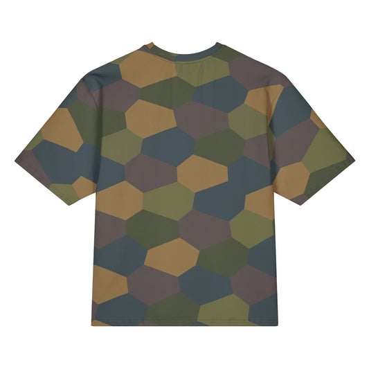German WWI 5-Color Lozenge Aircraft CAMO Oversized cotton t-shirt