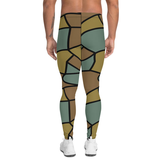German WW1 Turtle Shell Trench Stahlhelm CAMO Mens Leggings