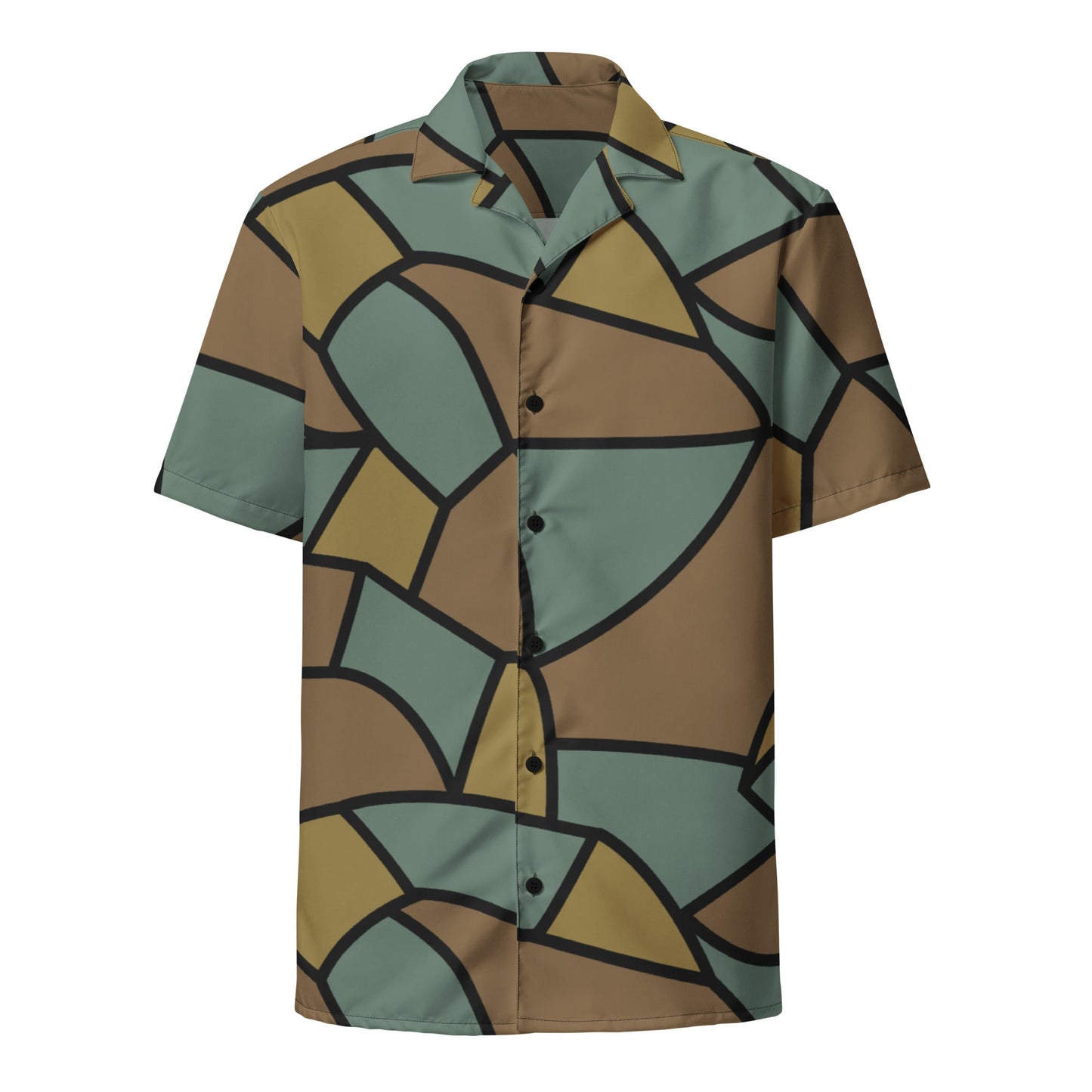 German WW1 Turtle Shell Trench Stahlhelm CAMO Unisex button shirt Button Shirts