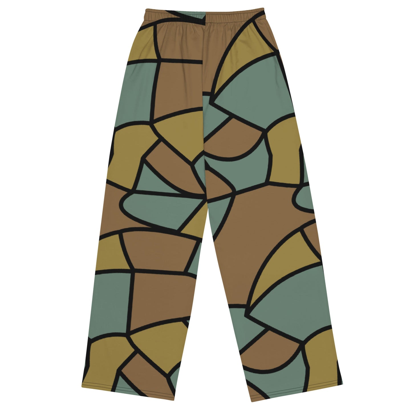 German WW1 Turtle Shell Trench Stahlhelm CAMO unisex wide leg pants Wide Pants