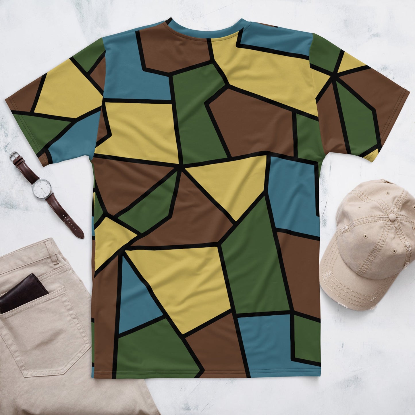 German WW1 Turtle Shell Trench Stahlhelm v2 CAMO Mens t-shirt - T-Shirts