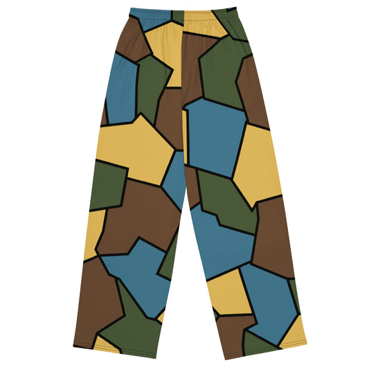 German WWI Sky Turtle Shell Stahlhelm CAMO Unisex Wide-Leg Leisure Pants