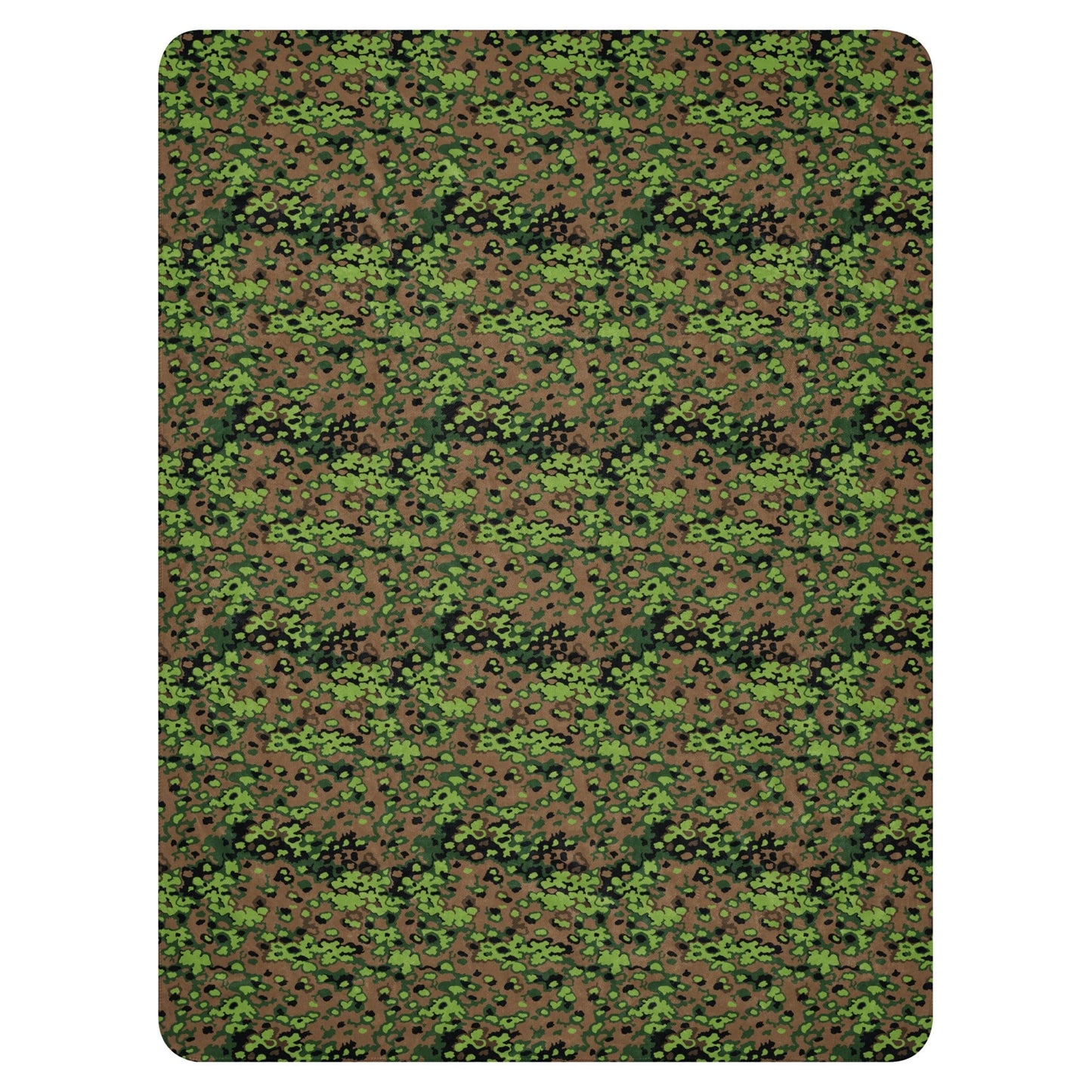 German Oak Leaf Eichenlaubmuster Spring CAMO Sherpa blanket - Blankets