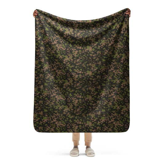 German Rauchtarnmuster Spring CAMO Sherpa blanket - 50″×60″ - Blankets
