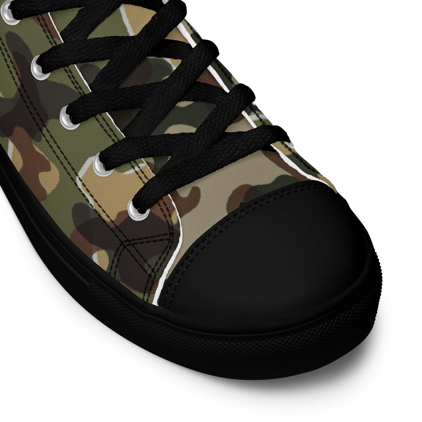 German Zelt-tarnmuster Autumn CAMO Mens high top canvas shoes - High Top Canvas Shoes