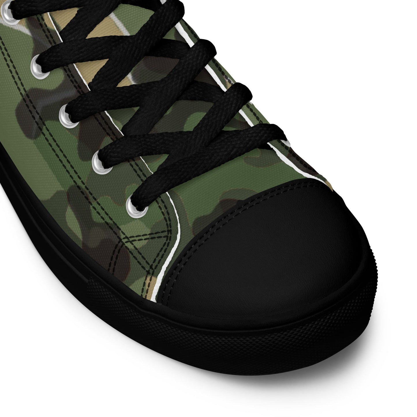 German Zelt-tarnmuster Summer CAMO Mens high top canvas shoes - High Top Canvas Shoes