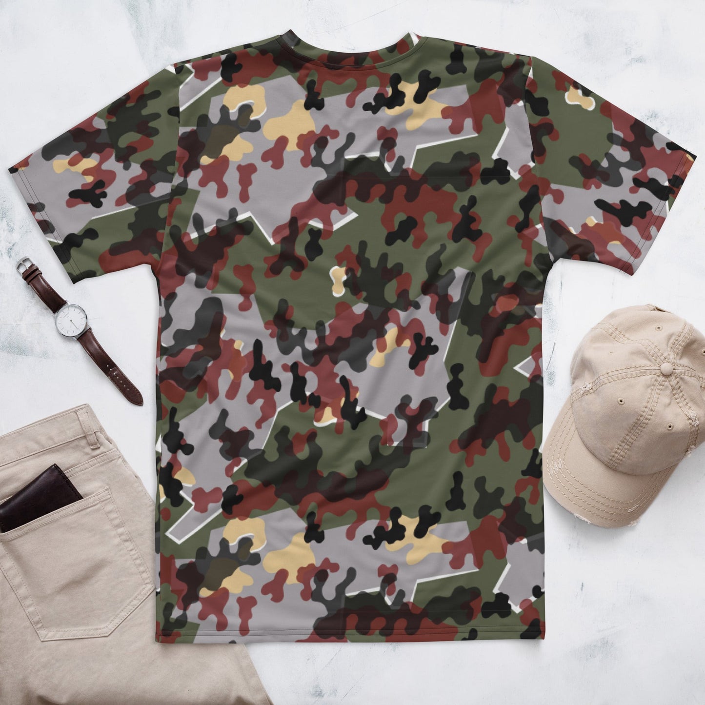 German Zelt-tarnmuster Winter CAMO Mens t-shirt - T-Shirts