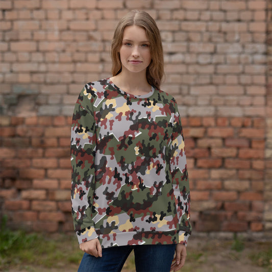 German Zelt-tarnmuster Winter CAMO Unisex Sweatshirt - Sweatshirts