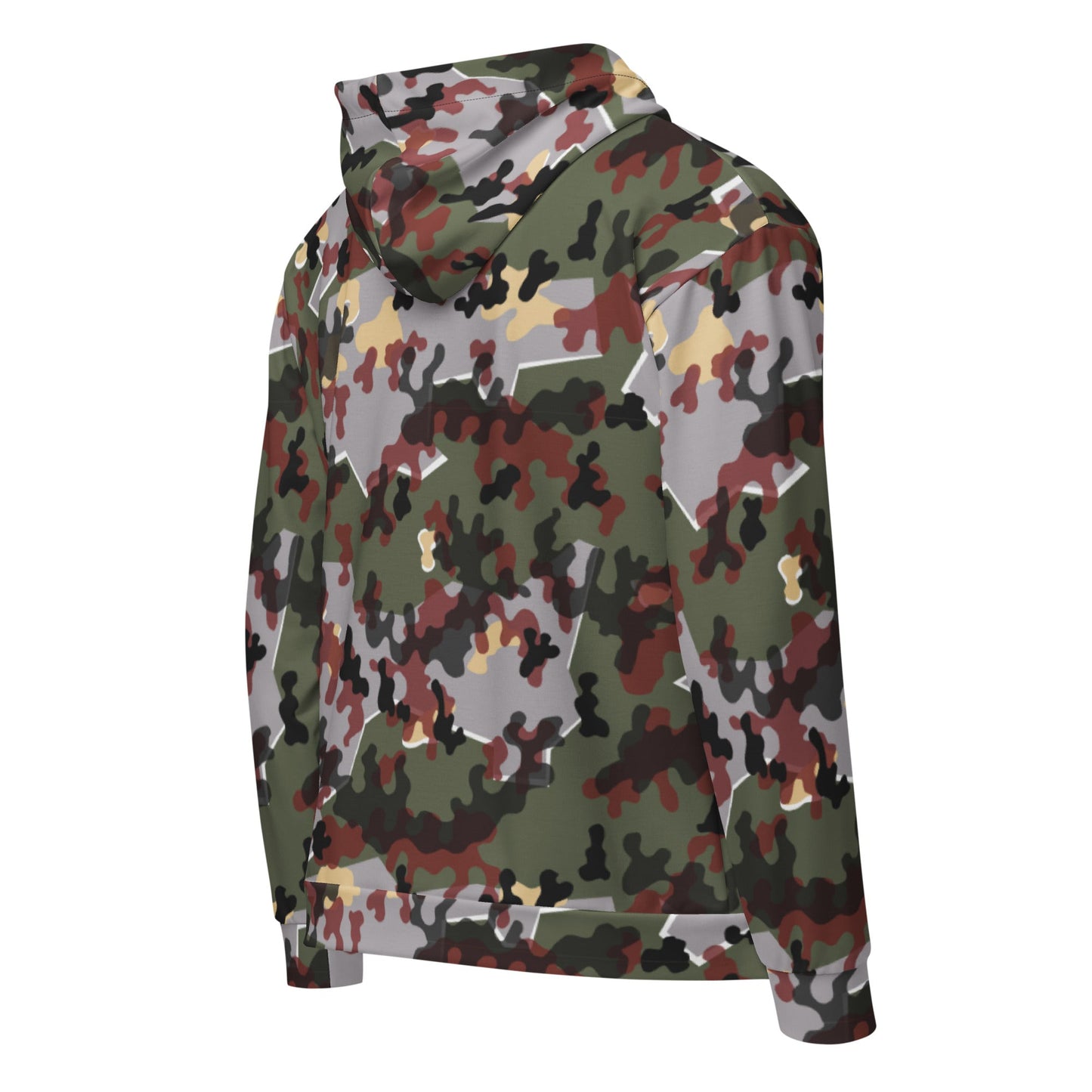 German Zelt-tarnmuster Winter CAMO Unisex zip hoodie - Zip Hoodies