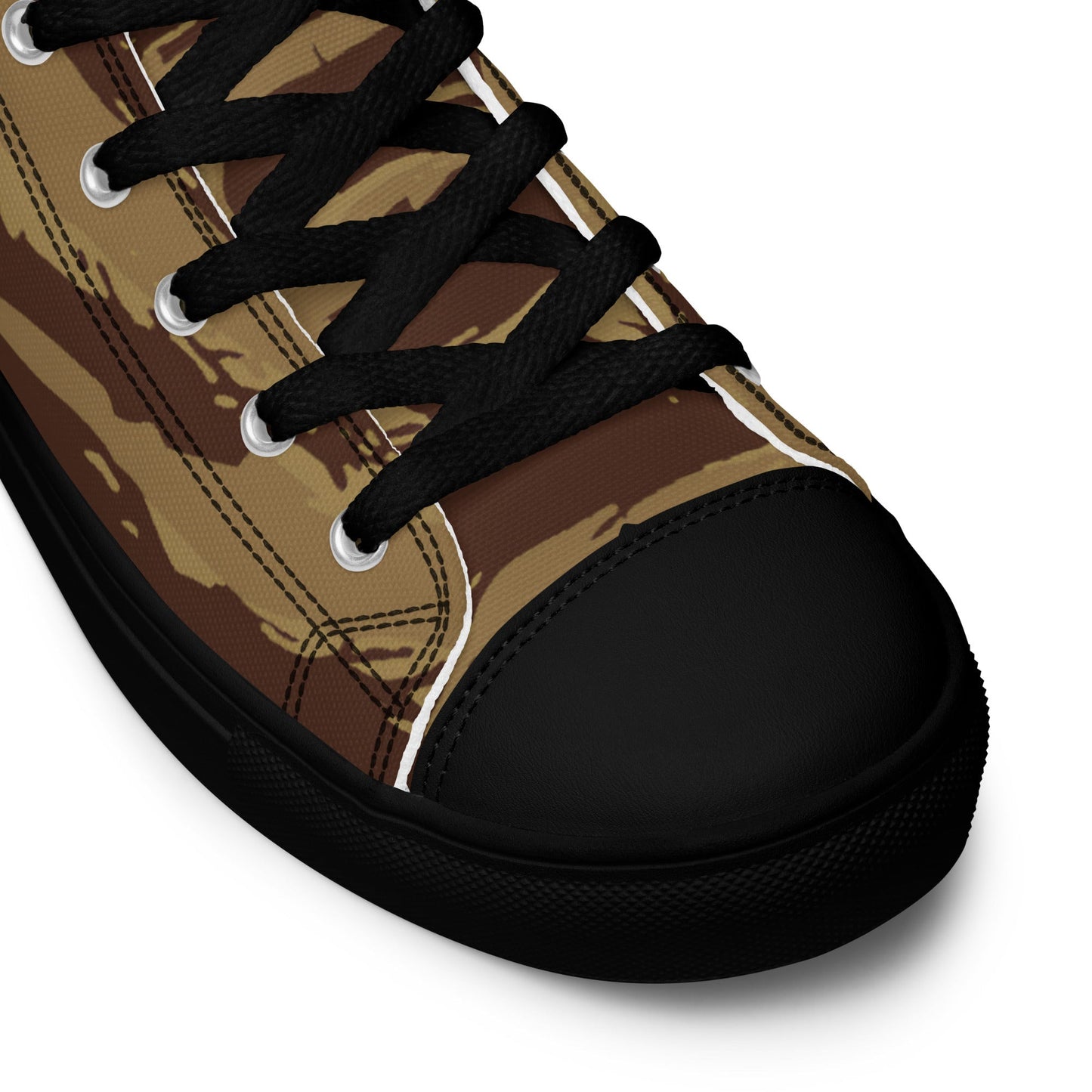 Greek Lizard Desert CAMO Mens High-Top Canvas Shoes