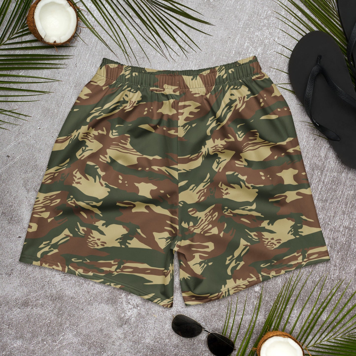 Greek Lizard Navy Special Warfare CAMO Unisex Athletic Long Shorts