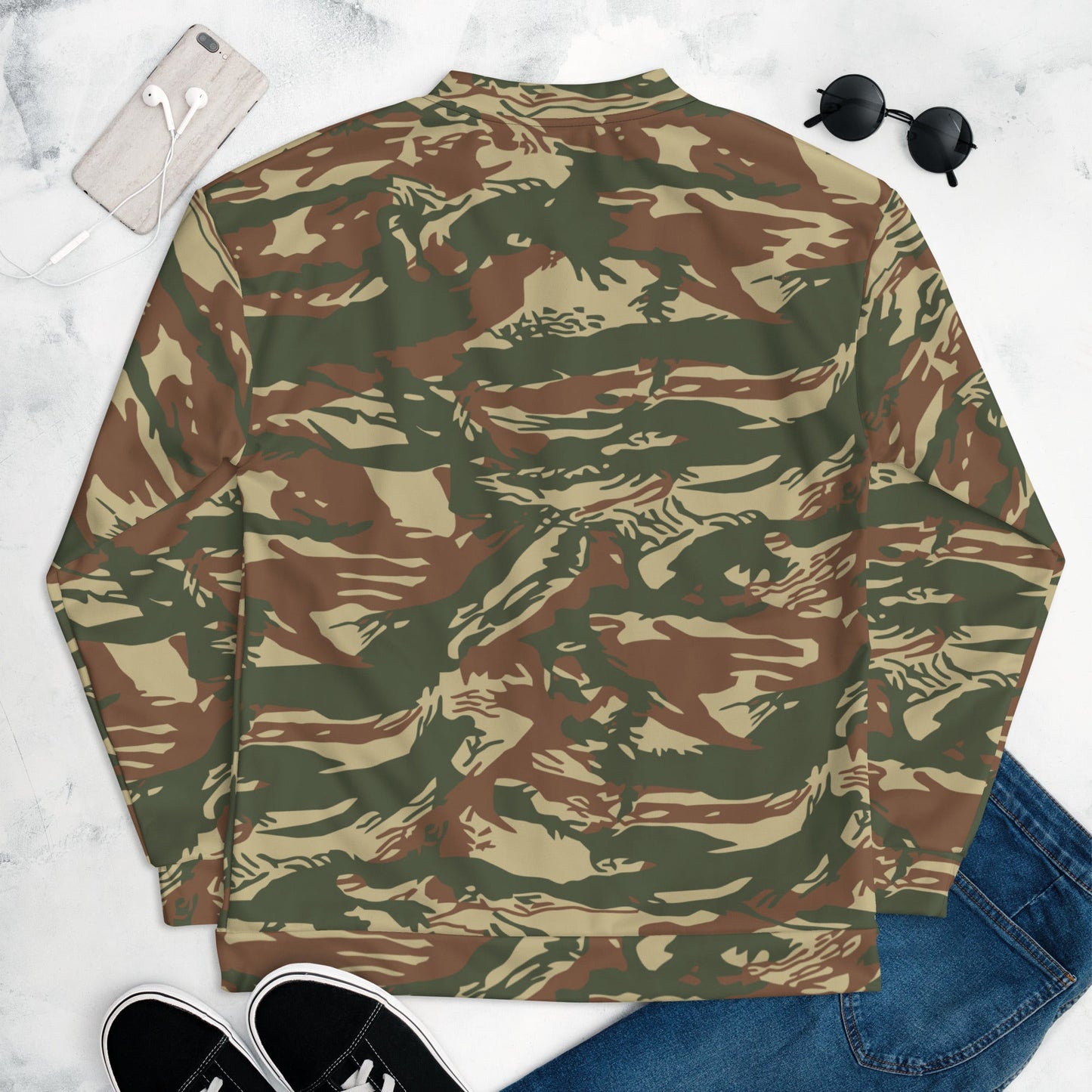 Greek Lizard Navy Special Warfare CAMO Unisex Bomber Jacket - Jackets