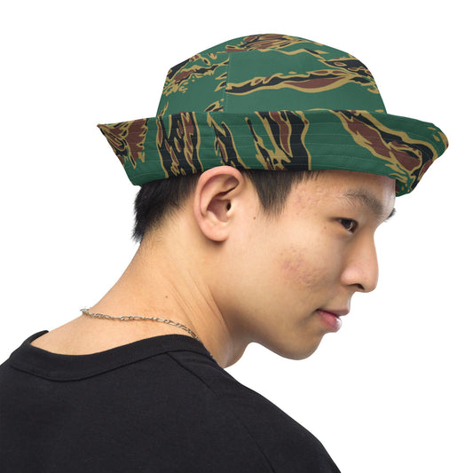 Guyanese Tiger Stripe CAMO Reversible bucket hat - Bucket Hats