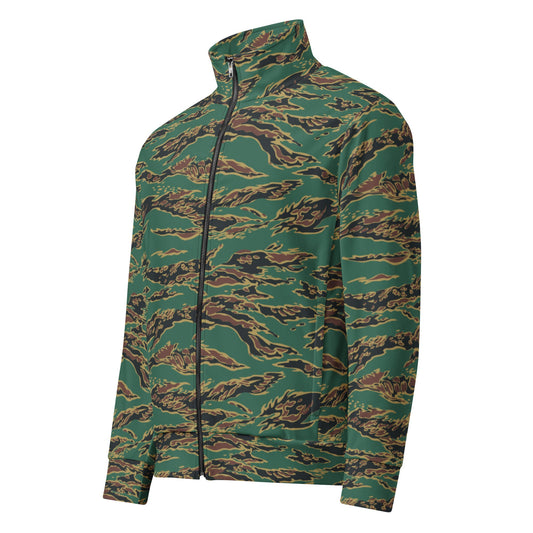 Guyanese Tiger Stripe CAMO Unisex track jacket - Track Jackets