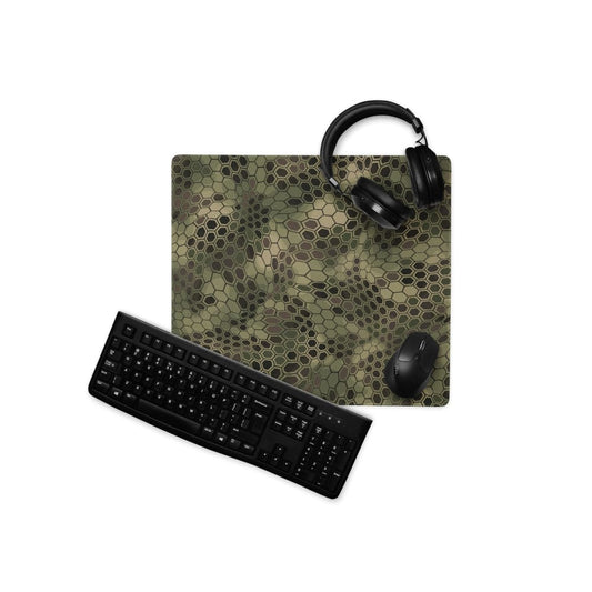 Hexagonal Scales Green CAMO Gaming mouse pad - 18″×16″