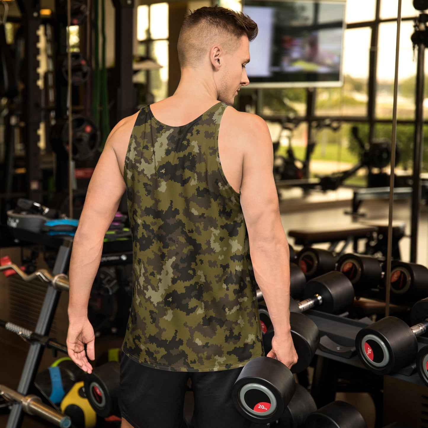 HexTarn Mountain CAMO Unisex Tank Top - Tops