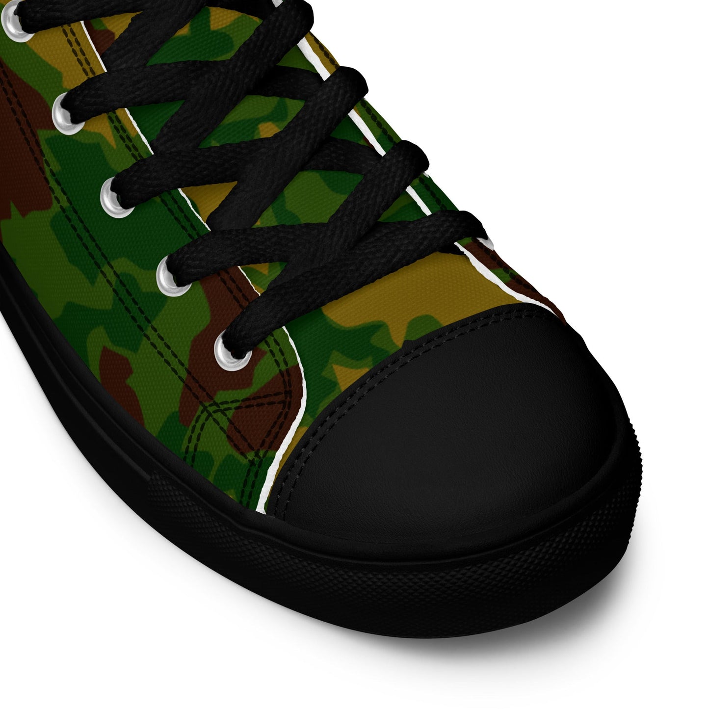 Hungarian Leaf CAMO Mens high top canvas shoes - High Top Canvas Shoes