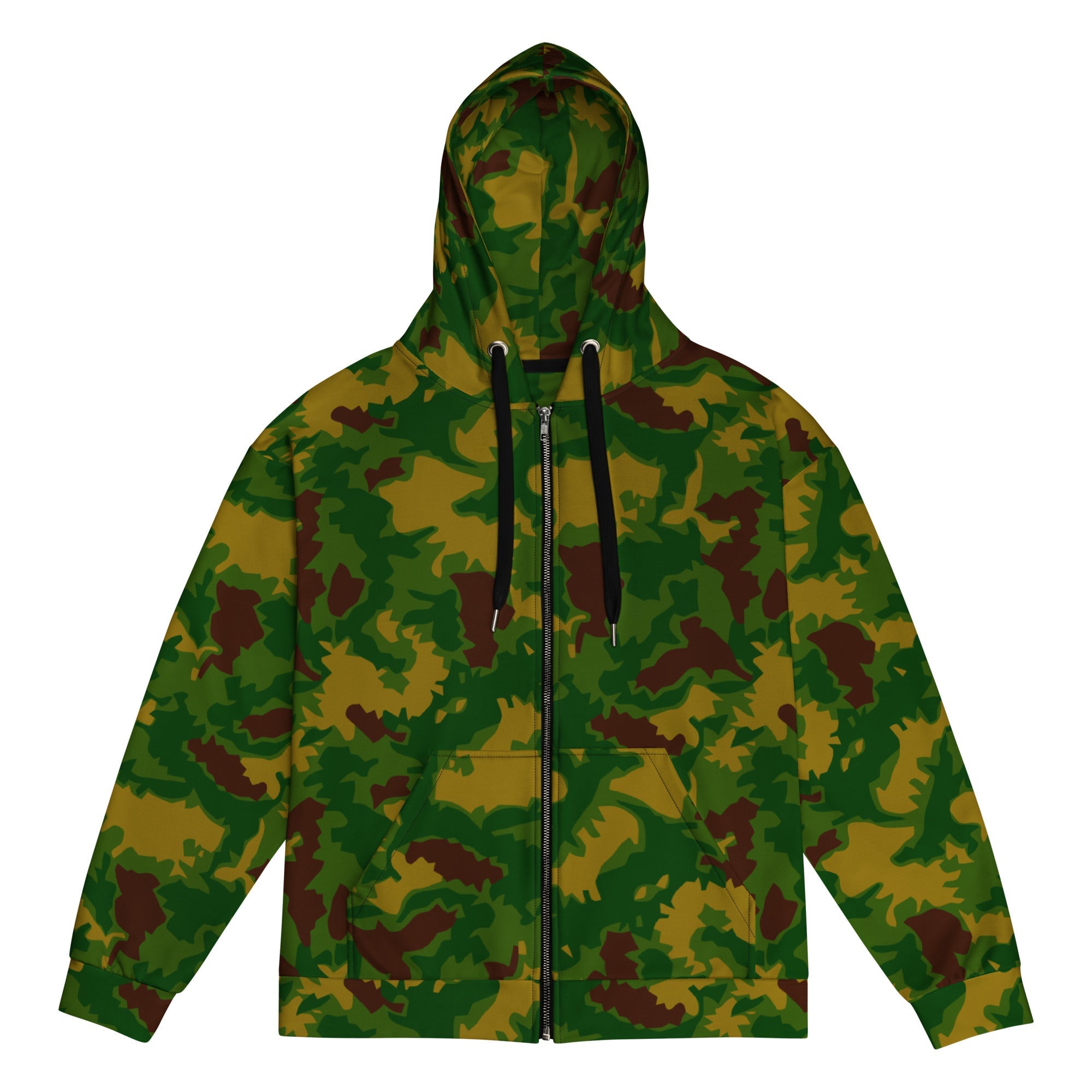 CAMO HQ - Hungarian Leaf CAMO Unisex Zip Hoodie - Worldwide Shipping