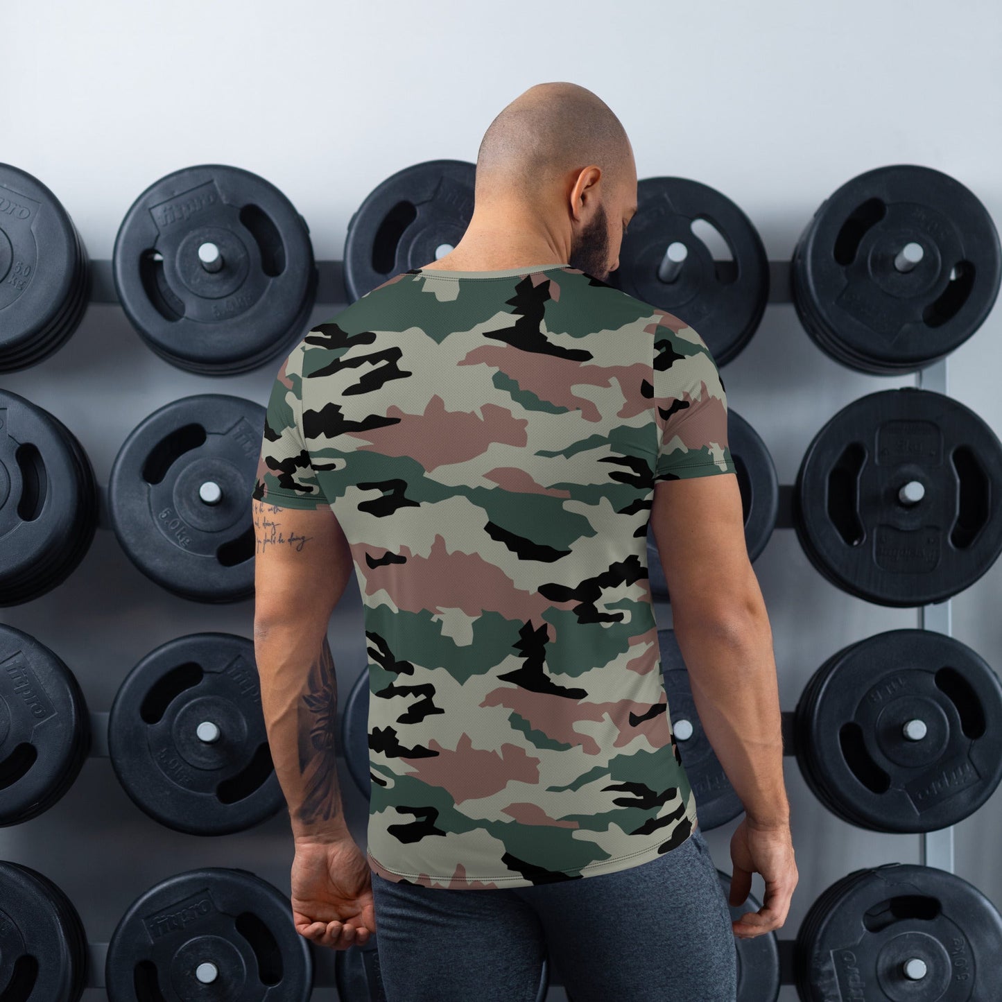 Indian DPM Peace Keeping CAMO Mens Athletic T-shirt - T-Shirts