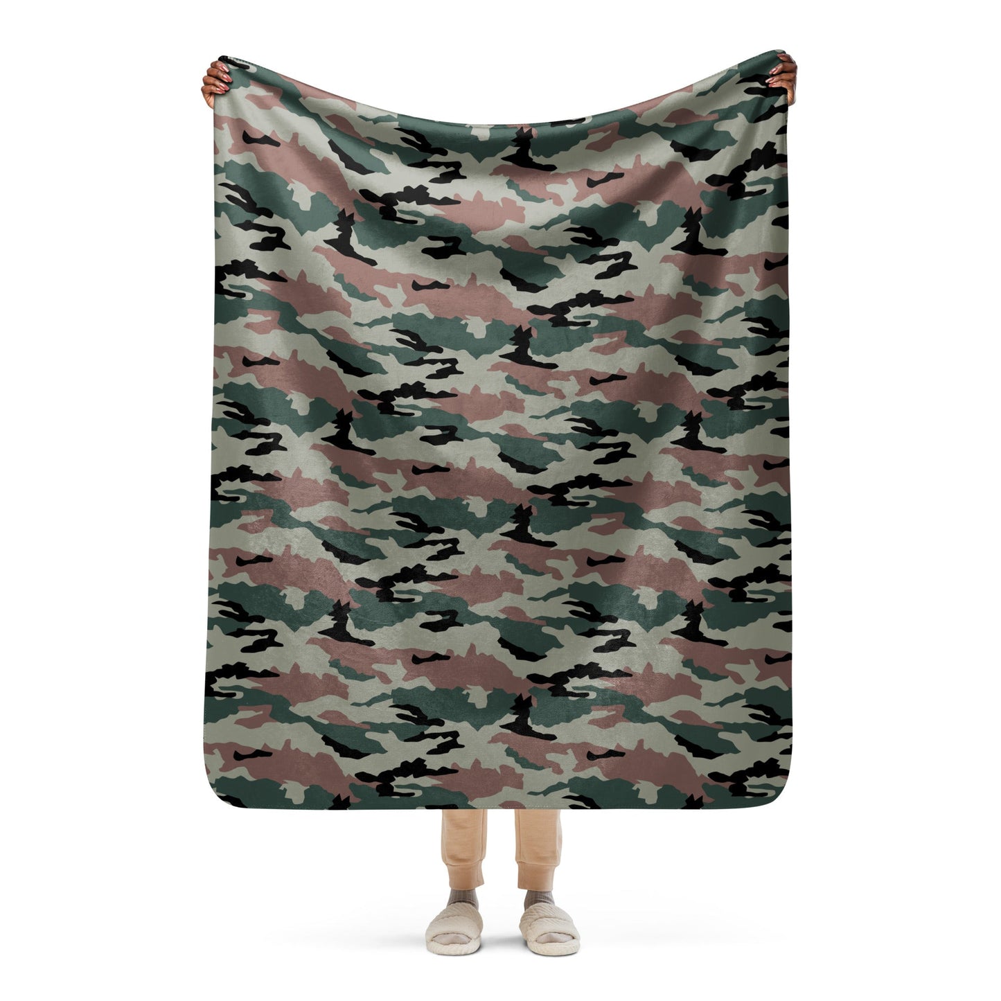 Indian DPM Peace Keeping CAMO Sherpa blanket - 50″×60″ - Blanket