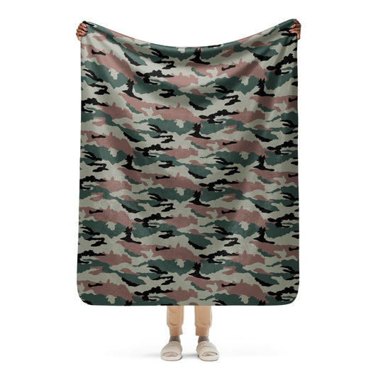 Indian PC DPM CAMO Sherpa blanket - 50″×60″