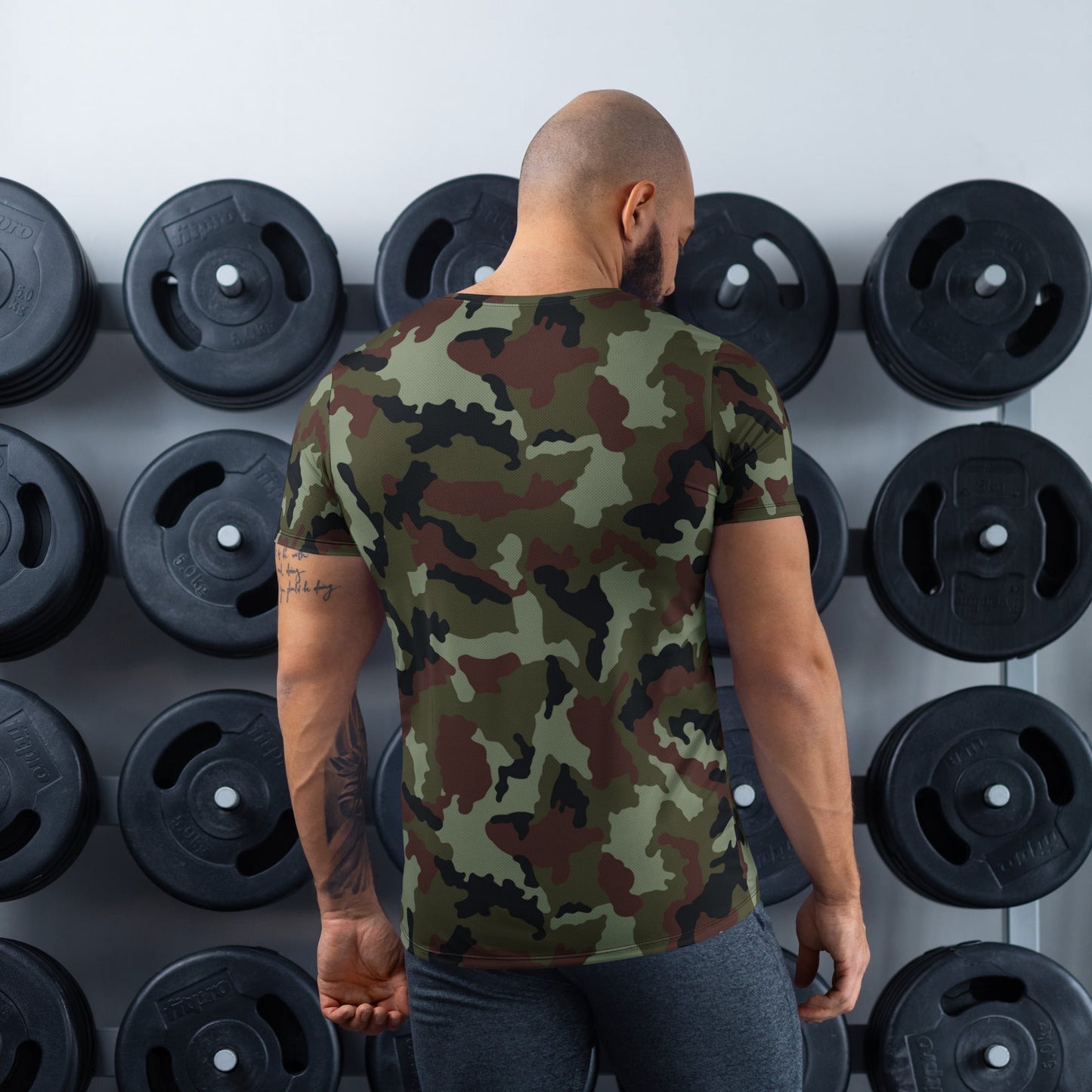 Irish DPM Woodland CAMO Mens athletic t-shirt - Athletic T-Shirts