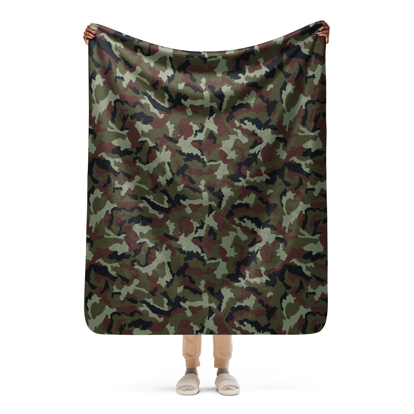 Irish DPM Woodland CAMO Sherpa blanket - 50″×60″ - Blanket