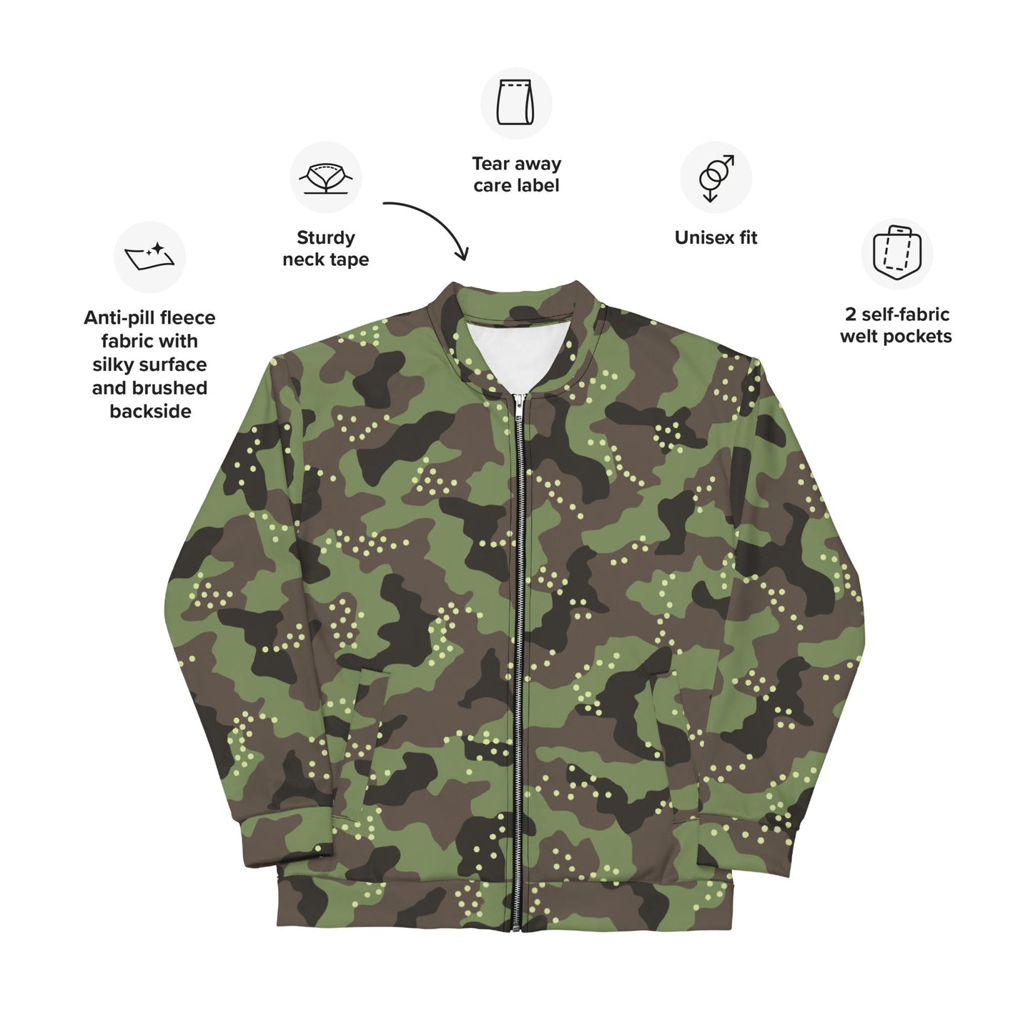 Israeli IDF Mitznefet CAMO Unisex Bomber Jacket - Jackets