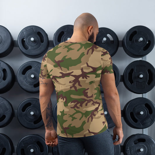 Italian Mimetico Deserto CAMO Mens Athletic T-shirt - T-Shirts