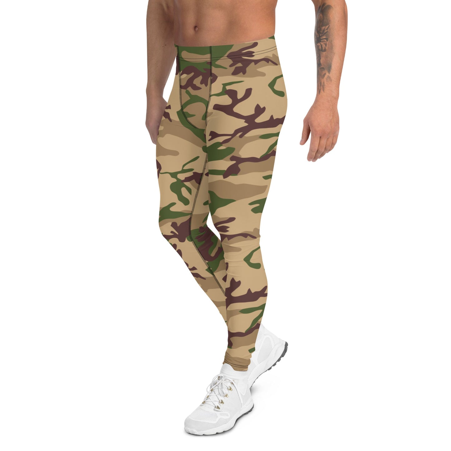 Italian Mimetico Deserto CAMO Mens Leggings