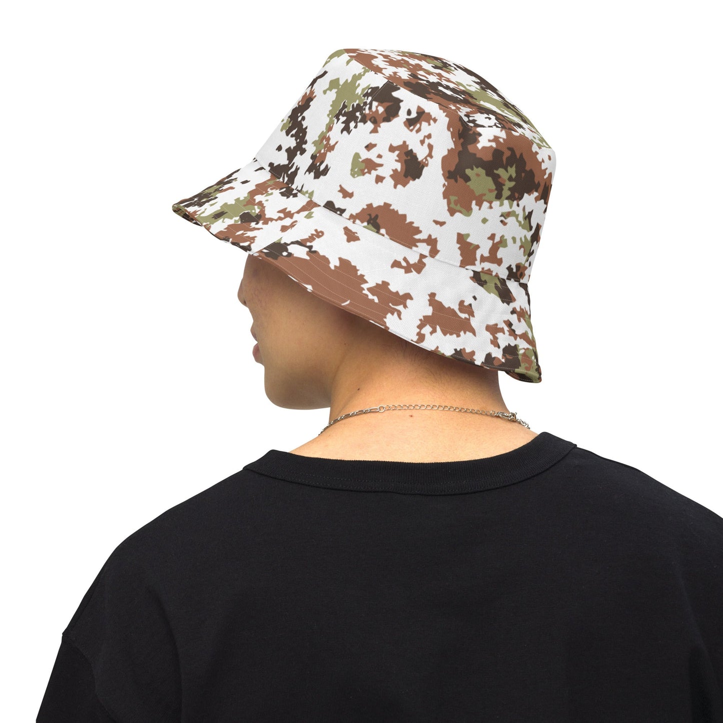 Italian Mimetico Vegetata Alpine CAMO Reversible bucket hat - Bucket Hats