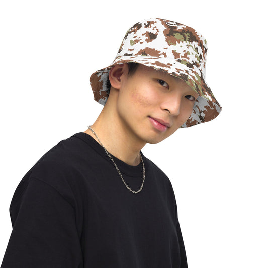 Italian Mimetico Vegetata Alpine CAMO Reversible bucket hat - Bucket Hats