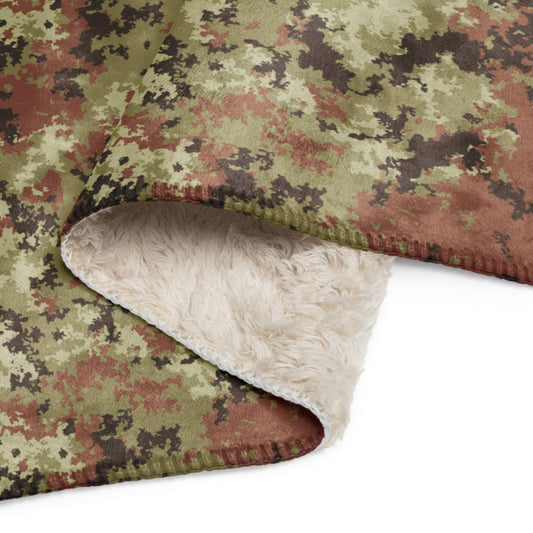 Italian Mimetico Vegetata CAMO Sherpa blanket - Blankets