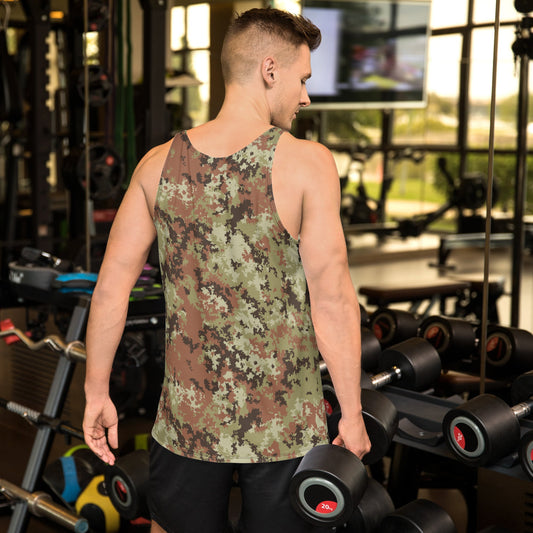 Italian Mimetico Vegetata CAMO Unisex Tank Top Tops