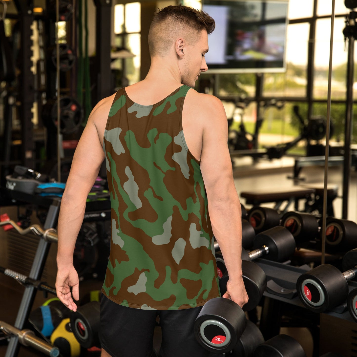 Italian Telo Mimetico Woodland CAMO Unisex Tank Top - Tops