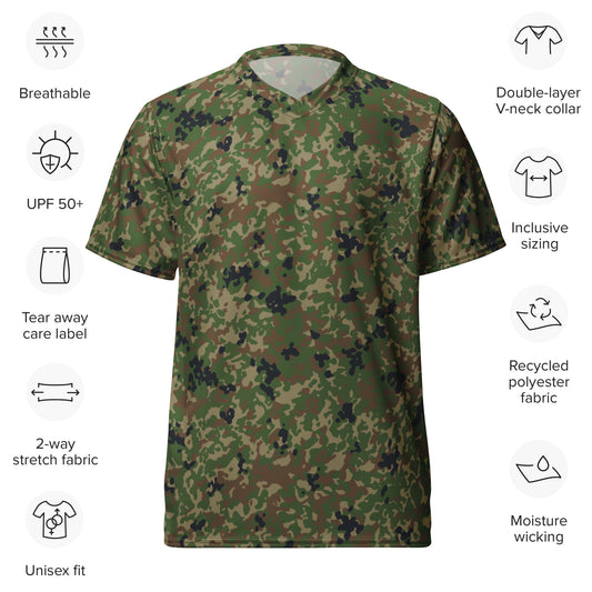 Japanese Flecktarn Jietai Woodland CAMO unisex sports jersey - Sports Jerseys