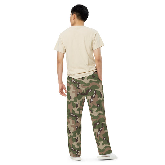 Jordanian Multi-Terrain CAMO unisex wide-leg pants - Wide-leg Pants