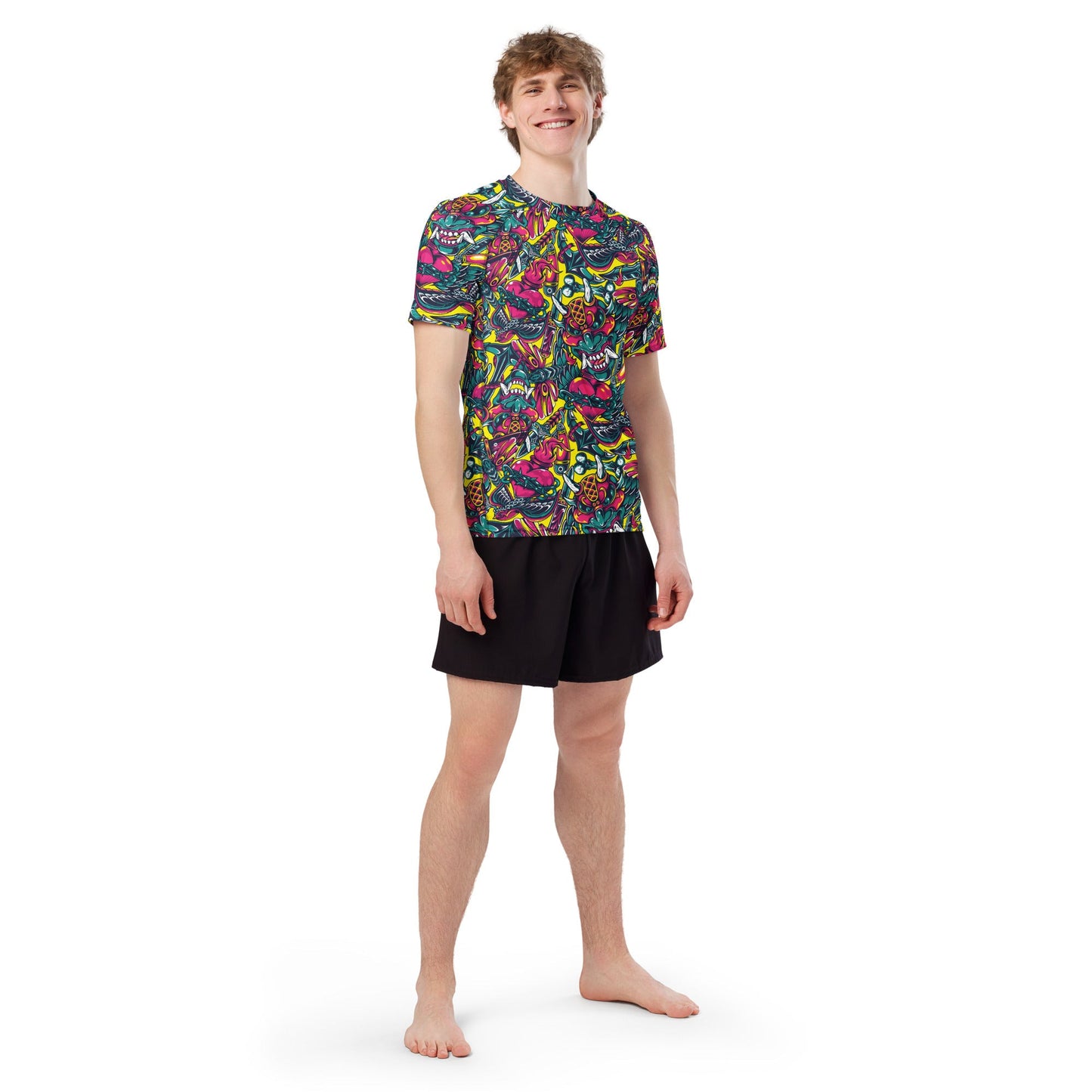 Kabuki Chaos CAMO Mens Short-Sleeve Rash Guard - Short-sleeve Guards