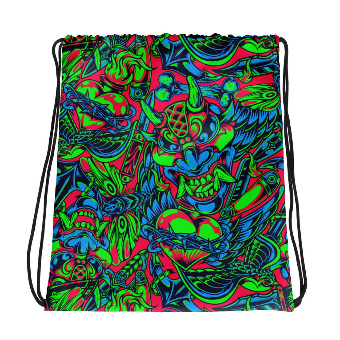 Kabuki Phantom Neon CAMO Drawstring Bag - Bags