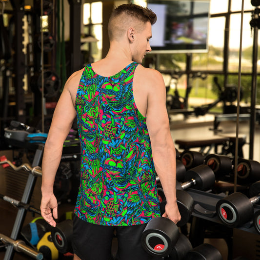 Kabuki Phantom Neon CAMO Unisex Tank Top - Tops