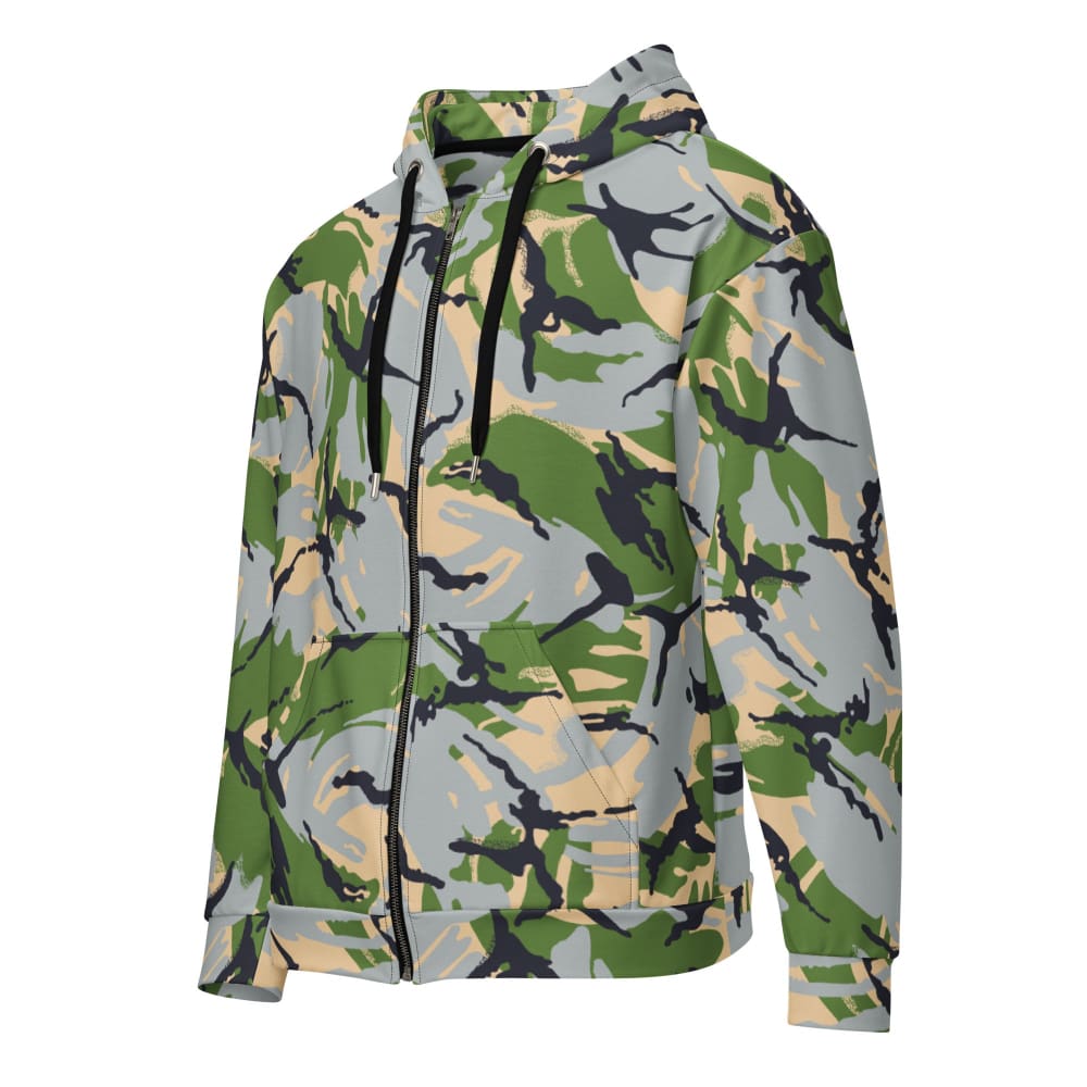 Kenyan Air Force DPM Green CAMO Unisex zip hoodie - 2XS