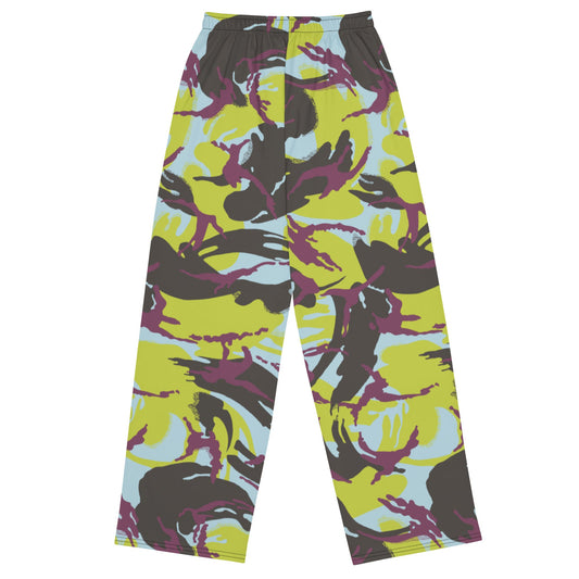 Kenyan DPM Navy CAMO unisex wide-leg pants - Wide-leg Pants